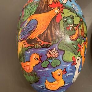 ** SOLD** Paper mache Easter eggs - set of 3